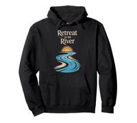 Pesca Terapia Zen Angler Salute Mentale Calma Consapevolezza Felpa con Cappuccio