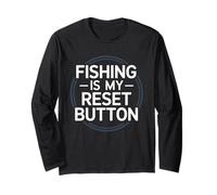 Pesca Terapia Zen Angler Salute Mentale Calma Consapevolezza Maglia a Manica