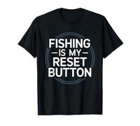 Pesca Terapia Zen Angler Salute Mentale Calma Consapevolezza Maglietta