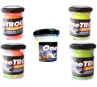 Pescasubito.com Kit 5 Barattoli Pasta Trota Lago Pastella Pesca Trote Pastella Esca Pastina
