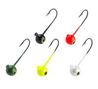 Pescasubito.com Set 5 Jig Head Testine Piombate Ami Piombati Pesca Spinning Trota Spigola Artificiale Gomma (7Gr)