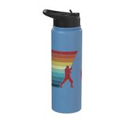 Pescatore a mosca in stile retrò Stainless Steel Insulated Water Bottle