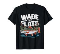 Pescatore Baia Texas Trota Maculata Pesca Guado Costa Acqua Maglietta