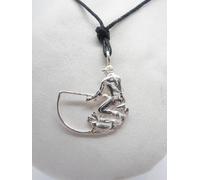 Pescatore : Ciondolo in Argento 925 - Pendente - Pesca - Spinning - Mosca