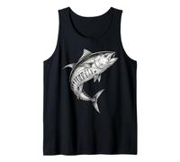 Pescatore di Pesce di tonno Pinna Gialla Vintage Pescatore Canotta