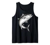 Pescatore di Pesce di tonno Rosso Vintage Pescatore Pescatore Canotta