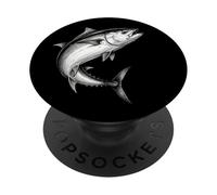 Pescatore di pesce di tonno rosso vintage pescatore pescatore PopSockets PopGrip Adesivo