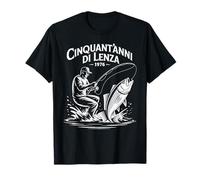 Pescatore Uomo 50° Compleanno Cinquant’Anni Maglietta