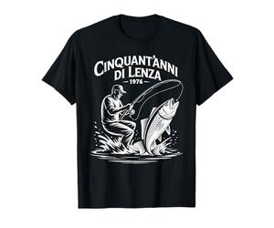 Pescatore Uomo 50° Compleanno Cinquant’Anni Maglietta