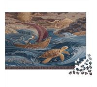 Pescatori di perle e tartarughe marine: racconti popolariPuzzle 1000 Pezzi Per Adulti, Giochi Educativi, Sfide, Decorazioni Per La Casa38x26cm/1000pcs