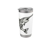 Pescatori vintage pagaia Bicchiere termico in acciaio inox doppia parete