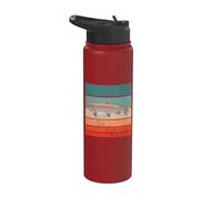 Pesce arcobaleno Trota iridea In aumento Pescatori di fiume Stainless Steel Insulated Water Bottle