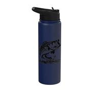 Pesce Bass Jumping Stainless Steel Insulated Water Bottle