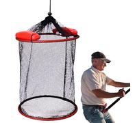 Pesce cestino - attrezzatura da all'aperto, supporto per catture portatili | Rete di stoccaggio pieghevole leggero, contenitore in rete in nylon durevole, dispositivo a trappola acquatica pieghe