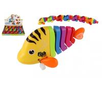 Pesce colorato in plastica da caricare 11 cm