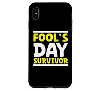 Pesce d"aprile Giorno scherzi divertenti scherzi Umorismo Prankster Aprile 1 Custodia per iPhone XS Max