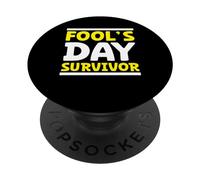 Pesce d"aprile Giorno scherzi divertenti scherzi Umorismo Prankster Aprile 1 PopSockets PopGrip Adesivo