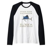 Pesce d'Acqua salata della Florida, Design a Forma di Pesce Vela dell'Atlantico Maglia con Maniche Raglan
