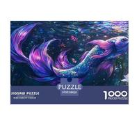 Pesce dalla coda blu 1000 Tessere Puzzle Classico Multicolore Festa Aziendale Regalo Per Adulti E Bambini Da 14 Anni E Più 38x26cm/1000pcs
