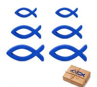 Pesce decorativo in legno decorazione Set di Decorazioni Battesimo e Centrotavola - 18 Pezzi di Pesci Decorativi in Legno, Adatto per Centrotavola Battesimo e Comunione
