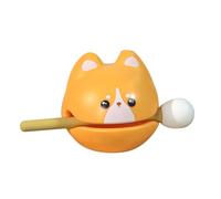 Pesce drum zen blocco strumento a percussione simpatico figurina animale figurina mente calmante ornamenta di allevamento di stress per la meditazione a casa d'ufficio (UN)