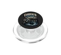 Pesce esca sotto la scena di pesca notturna luminosa PopSockets PopGrip per MagSafe