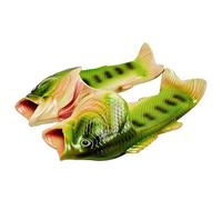 Pesce Forma Spiaggia al Coperto Pantofole Unisex Bagno Slittata Indossare Accogliente Scarpe Creativi Bambini Divertente personalità Animale Sandali（Verde,38/39 EU
