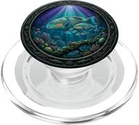 Pesce immersioni subacquee subacquee angelo pesce pappagallo famiglia nell'oceano PopSockets PopGrip per MagSafe