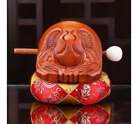 Pesce in legno del tempio delle mazze, strumenti a tamburo zen buddista, decorazione della tavola tradizionale cinese Feng Shui, pesce in legno che canta in legno di sandalo rosso, ornament