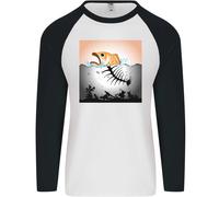 Pesce Inquinamento Cambiamento Climatico Ambiente Uomo L/S Maglietta Baseball