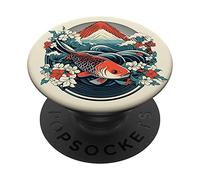 Pesce Koi Carpa Koi Giardino-Stagno Koi PopSockets PopGrip Adesivo