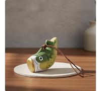 Pesce Koi in Legno Portafortuna Statuetta di Pesce Decorativa Idea Regalo