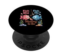 Pesce Lui O Pesce Lei Mamma ToBe Genere Rivela Ocean Baby PopSockets PopGrip Adesivo