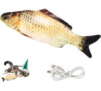 Pesce Meccanico per Cani da Piscina, Giocattolo Elettrico A Forma di Pesce Che Si Muove, Giocattoli Interattivi per Animali Domestici, Giocattolo di Peluche Ricaricabile per L'Esercizio del Gatto,B