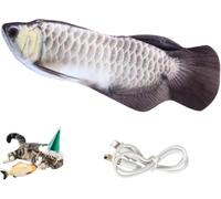 Pesce Meccanico per Cani da Piscina, Giocattolo Elettrico A Forma di Pesce Che Si Muove, Giocattoli Interattivi per Animali Domestici, Giocattolo di Peluche Ricaricabile per L'Esercizio del Gatto,E
