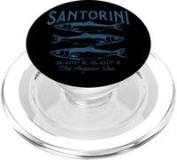 Pesce mediterraneo dall'aspetto fresco del Mar Egeo di Santorini vintage PopSockets PopGrip per MagSafe