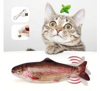 Pesce morbido Giocattolo Per Gatto, elettrico Catnip Ricarica USB in 10 modelli