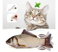 Pesce morbido Giocattolo Per Gatto, elettrico Catnip Ricarica USB in 10 modelli