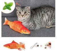Pesce morbido Giocattolo Per Gatto, elettrico Catnip Ricarica USB in 10 modelli