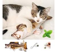 Pesce morbido Giocattolo Per Gatto, elettrico Catnip Ricarica USB in 10 modelli