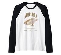 Pesce Mostro Asiatico del Cambio dell'Acqua di Arowana Maglia con Maniche Raglan