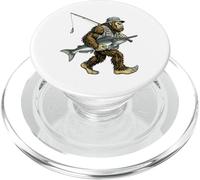 Pesce Paddlefish Bigfoot Fisherman River Fishing Sasquatch PopSockets PopGrip per MagSafe