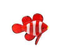 Pesce pagliaccio in vetro di Murano Piccola statua Ornamento Simpatico pesce pagliaccio Figurine in miniatura Acquario Animali marini Decorazioni for la casa del soggiorno ( Color : CY-544 , Size : Ab