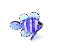 Pesce pagliaccio in vetro di Murano Piccola statua Ornamento Simpatico pesce pagliaccio Figurine in miniatura Acquario Animali marini Decorazioni for la casa del soggiorno ( Color : CY-543 , Size : Ab