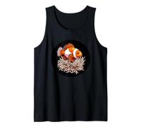 Pesce pagliaccio tropicale che nuota con costume da anemone Canotta
