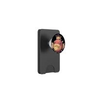 Pesce palla che indossa la corona per gli amanti del divertimento e del regno PopSockets PopWallet per MagSafe