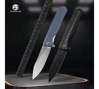 Pesce petrificato PF818 edc Coltello pieghevole D2 Lama G10 Maniglia Coltello da tasca Pieghevole Caccia da campeggio Strumento manuale tattico per pesci all'aperto