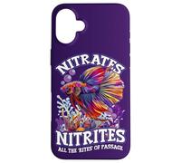 Pesce Pun Nitrati Nitriti Aquascaping Divertente Betta Fish Custodia per iPhone 16 Plus