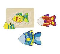 Pesce puzzle in legno Goki a 3 strati 1 St