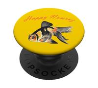 Pesce rosso felice Nowruz PopSockets PopGrip Adesivo